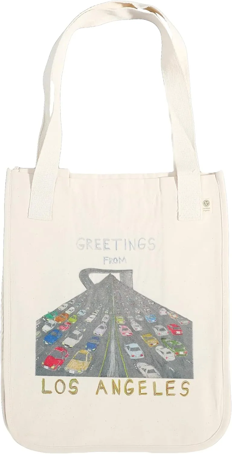 Greetings from LA Cotton Canvas Tote Bag