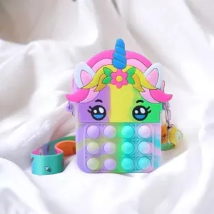 GRZR Pop It 3pcs Silicone Handbag for Children Anti-Stress