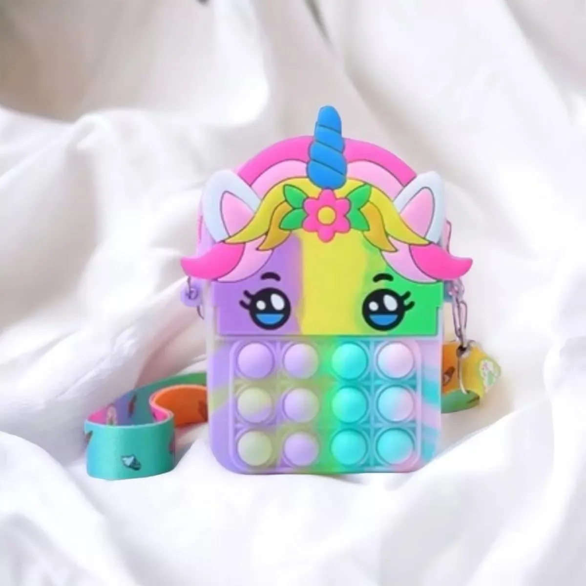 GRZR Pop It 3pcs Silicone Handbag for Children Anti-Stress