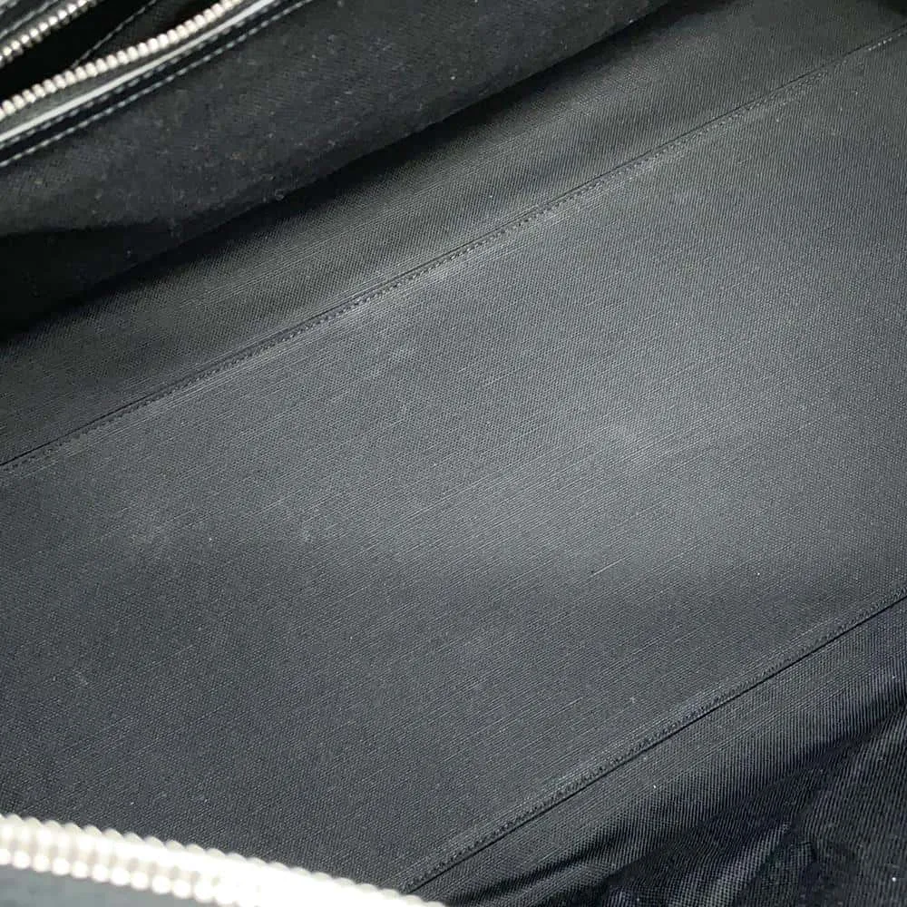 GUCCI Jumbo GG Duffle Travel Bag Black739625 Canvas Leather