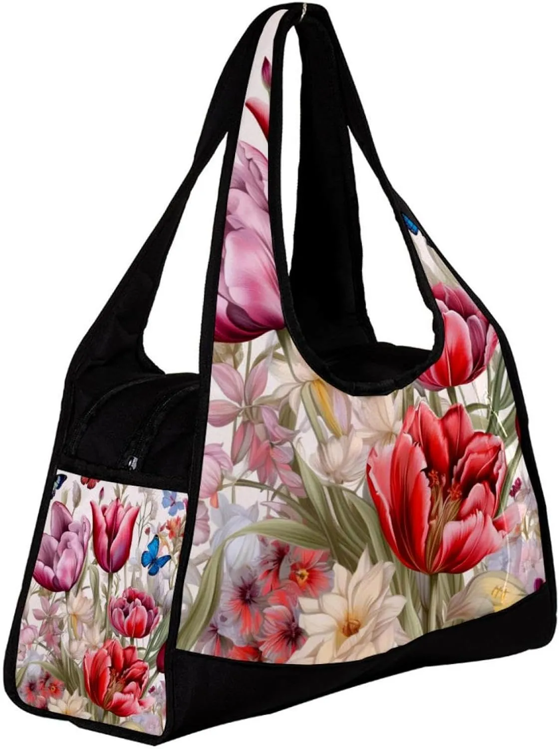 Gym Bags for Women,Duffle Bag for Travel,Butterfly Plants,Gym Bag for Men