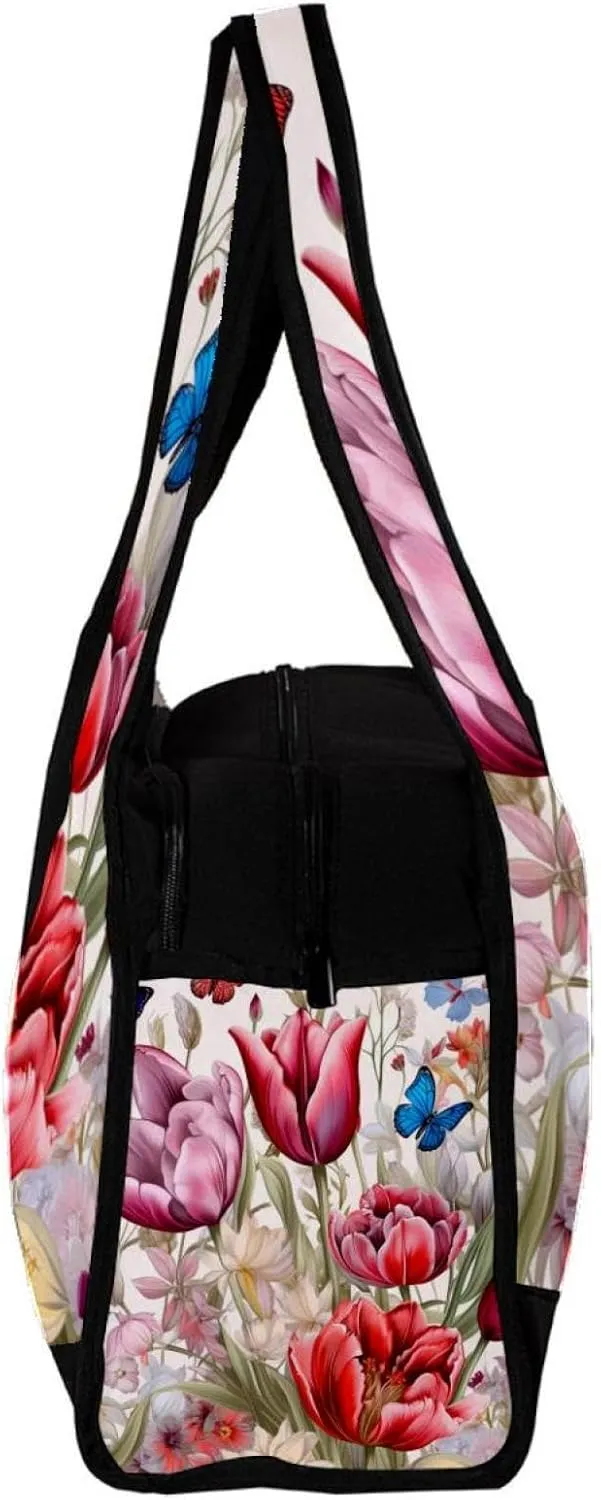 Gym Bags for Women,Duffle Bag for Travel,Butterfly Plants,Gym Bag for Men