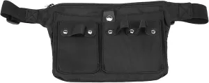 Hair Scissor Holster Hairdressing Pouch Haircutting Tools Holder Bag for Hair Stylist Waist Shoulder Belt, Black