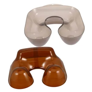 Hair Styling Essential: 2pcs Plastic Waterproof Shoulder Tray Hair Wash Bowl Neck Rest for Barbershop and Home Use