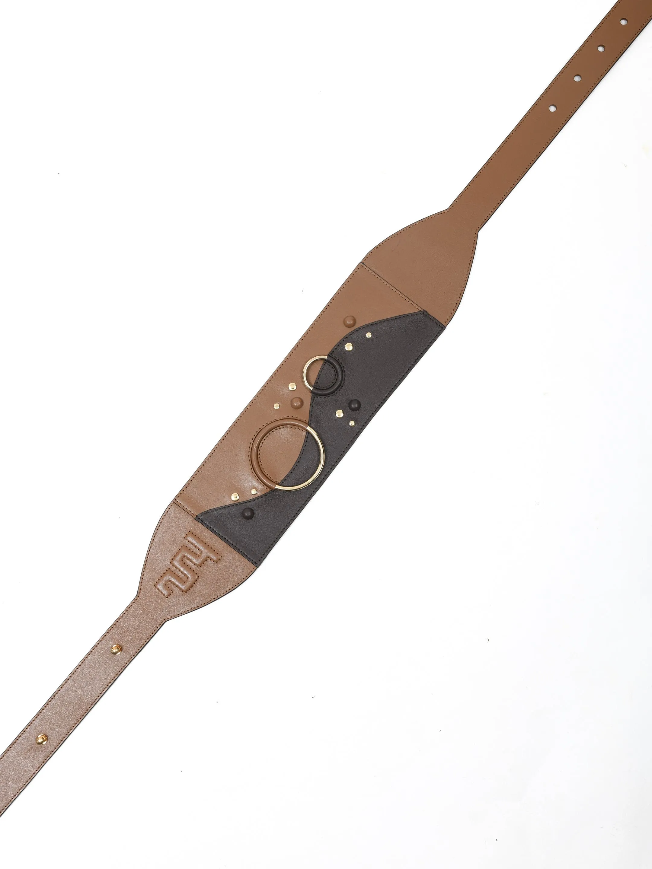 Halo Belt In Tan And Brown