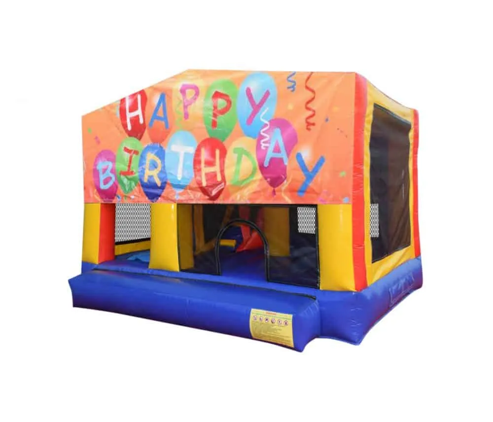 Happy Birthday Small Slide Jumping Castle