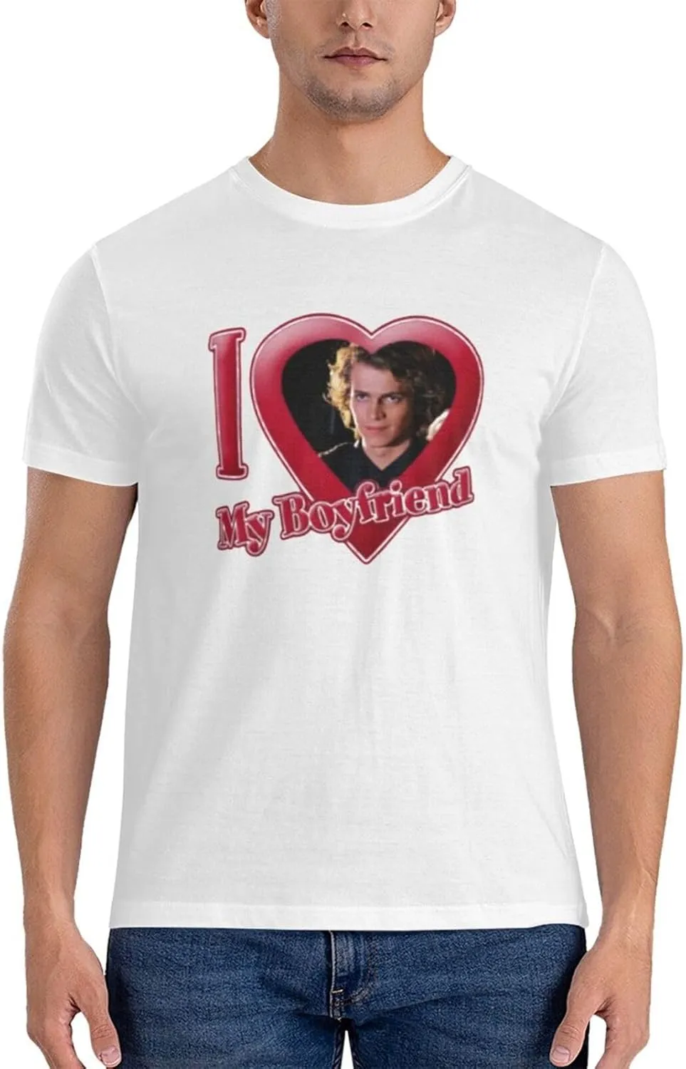 Hayden Music Christensen T-Shirts Men's Shirt Cotton Casual Short Sleeve Fit Summer Crew Neck Tees Black