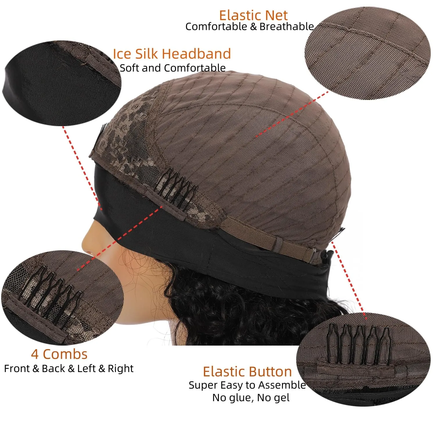 Headband Wig Human Hair Body Wave Headband Wigs for Black Women human hair 1b/30 color Wear and Go Glueless Wig 100% Brazilian Virgin Human Hair Headband wig 150% Density(24inch)