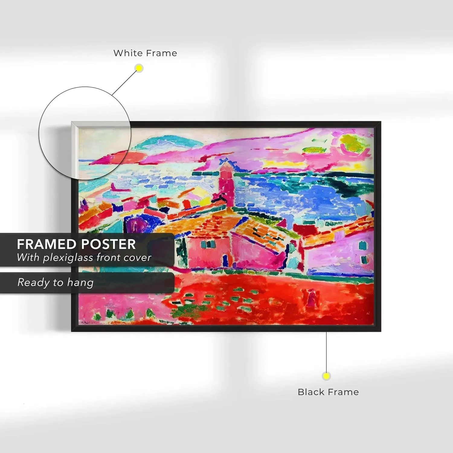Henri Matisse “View of Collioure” Canvas Art | Vibrant Fauvism Wall Decor | Modern Poster Print