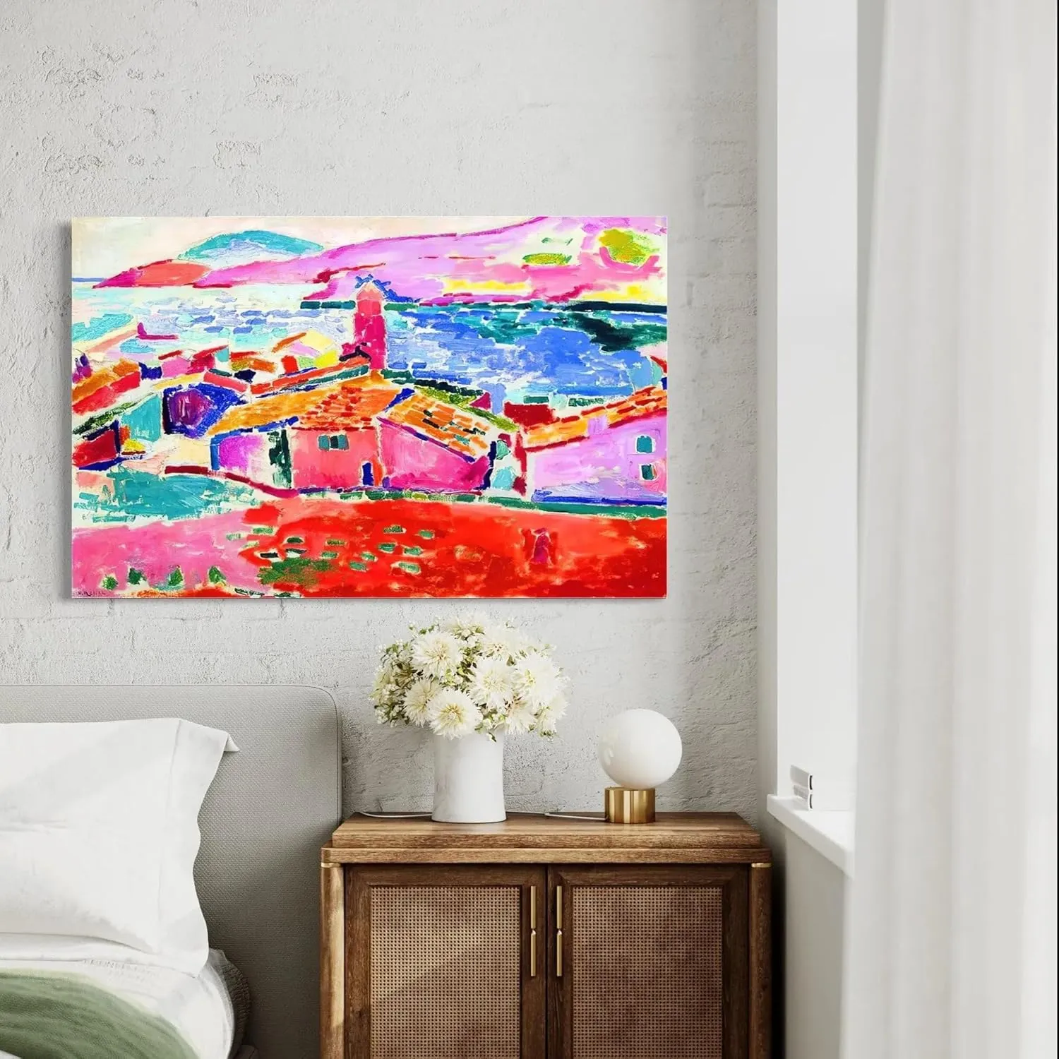 Henri Matisse “View of Collioure” Canvas Art | Vibrant Fauvism Wall Decor | Modern Poster Print