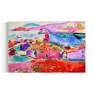 Henri Matisse “View of Collioure” Canvas Art | Vibrant Fauvism Wall Decor | Modern Poster Print