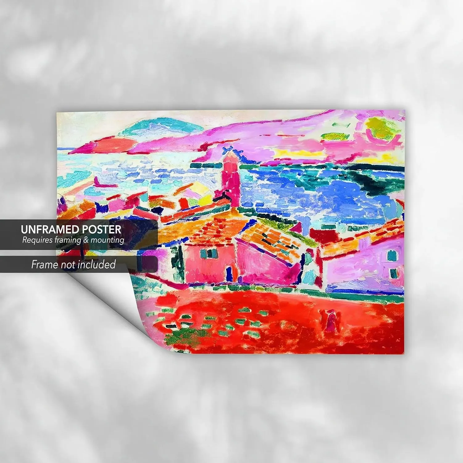 Henri Matisse “View of Collioure” Canvas Art | Vibrant Fauvism Wall Decor | Modern Poster Print