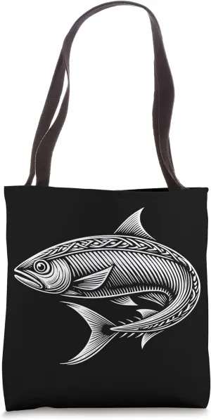 Herring Dad Mom Lover - Monochromatic Herring Tote Bag