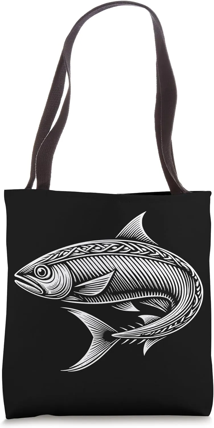 Herring Dad Mom Lover - Monochromatic Herring Tote Bag