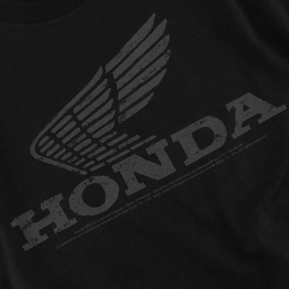 Honda Vintage Wing T-Shirt Black