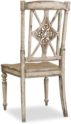 Hooker Furniture Chatelet Fretback Dining Side Chair in Caramel Froth (Set of 2)
