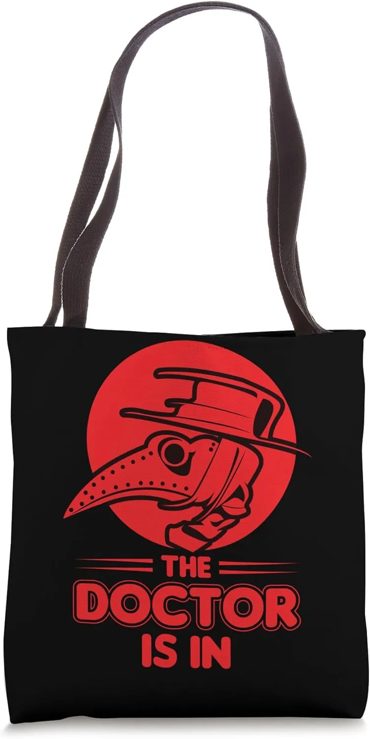 Horror Film Outfit For Film Festival Halloween Plague Doctor Tote Bag
