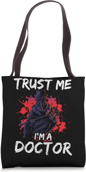 Horror Film Outfit For Film Festival Halloween Plague Doctor Tote Bag
