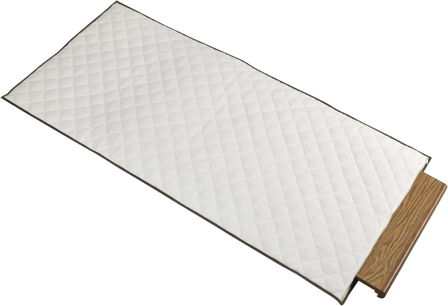 Household Essentials 548-1 Quilted Table Leaf Storage Bag with Zipper, Natural, 54.33 inches x 25.2 inches