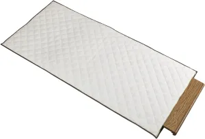 Household Essentials 548-1 Quilted Table Leaf Storage Bag with Zipper, Natural, 54.33 inches x 25.2 inches