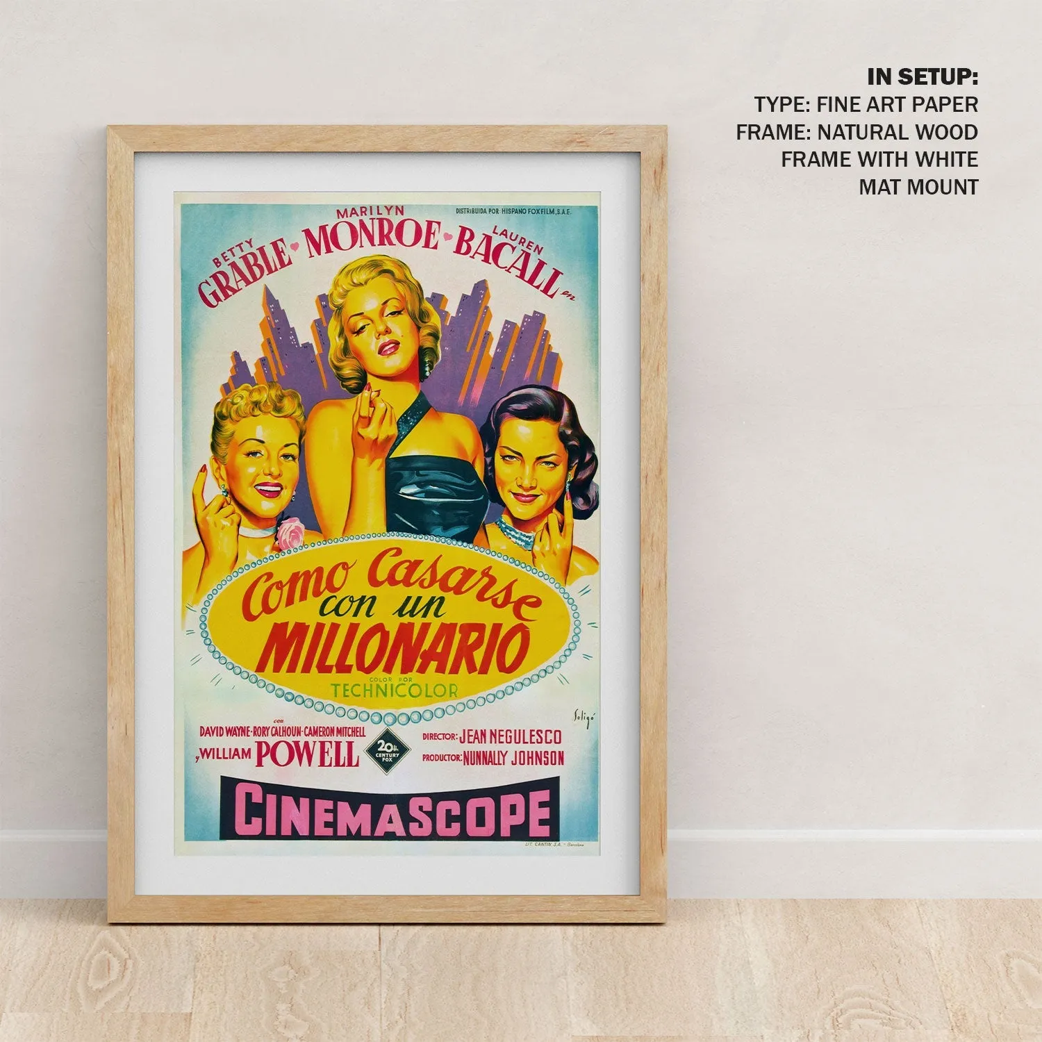 How to Marry a Millionaire I Movie Poster Art