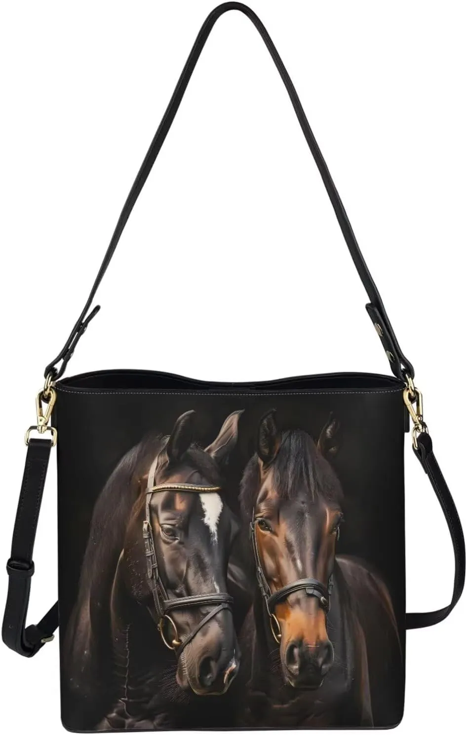 HUGS IDEA Hobo Bags for Women PU Leather Handbag Crossbody Bucket Tote Purse Ladies Shoulder Bags