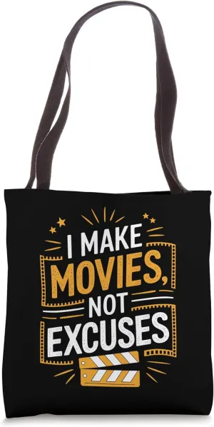I Make Movies, Movie Filmmaking and Filmmaker Director Tote Bag
