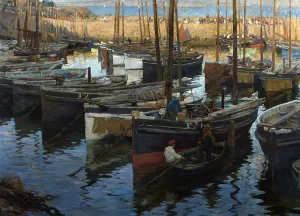 iIIHARTII Print Poster Canvas Wall Art Classic Print Art il sicuro Stanhope Alexander Forbes Painting Artwork for Home Decor 60x90cm