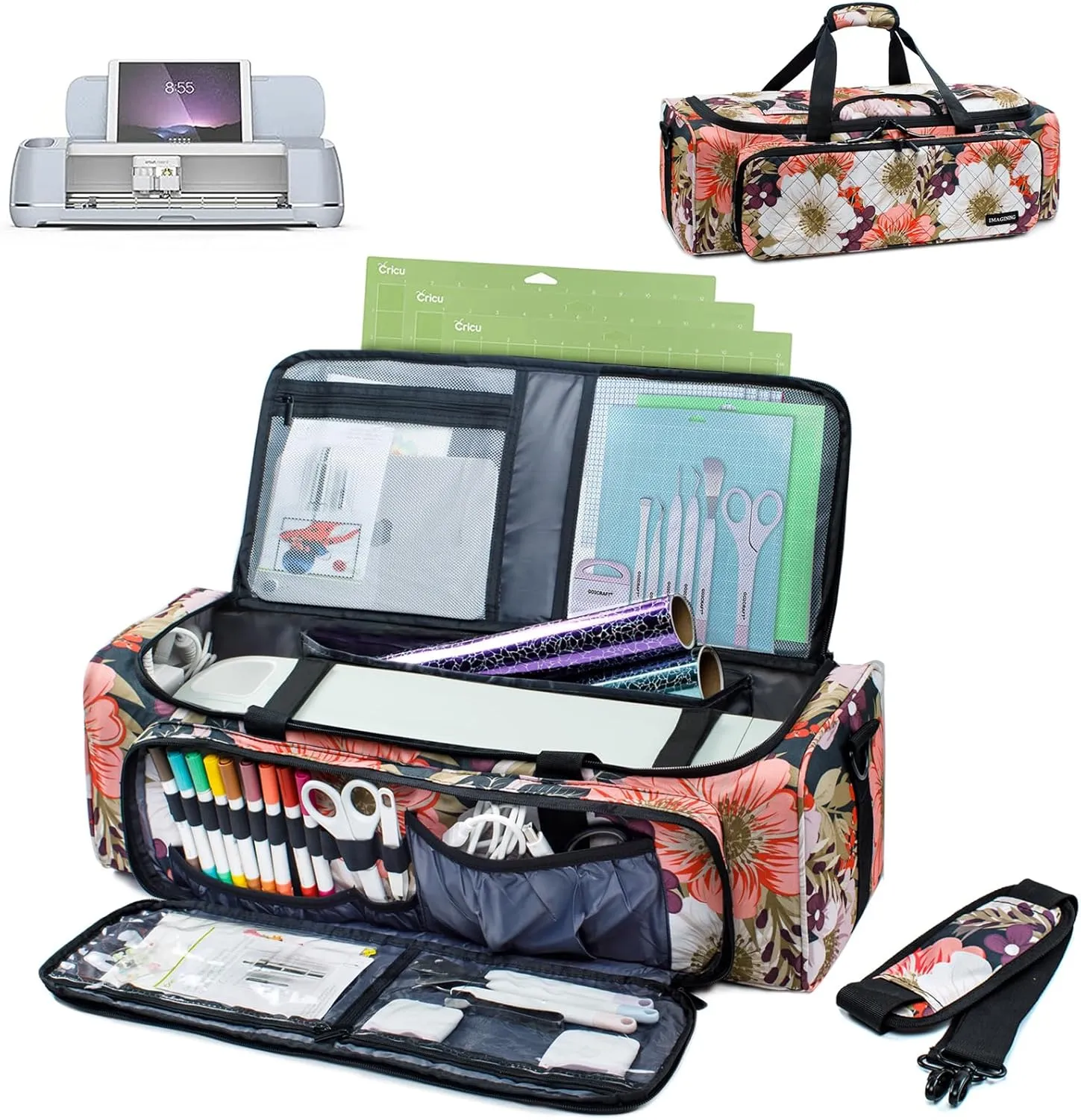 IMAGINING Carrying Case Bag Compatible with Maker, Maker 3, Explore Air 2, Explore 3, Travel Storage Bag with Pockets for Accessories and Suppliers