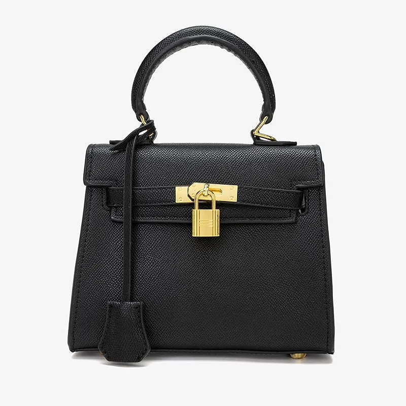 Inspired Mini Kelli Bag Vegan Leather Handbag for Woman