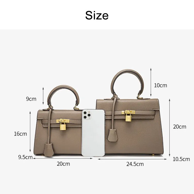 Inspired Mini Kelli Bag Vegan Leather Handbag for Woman