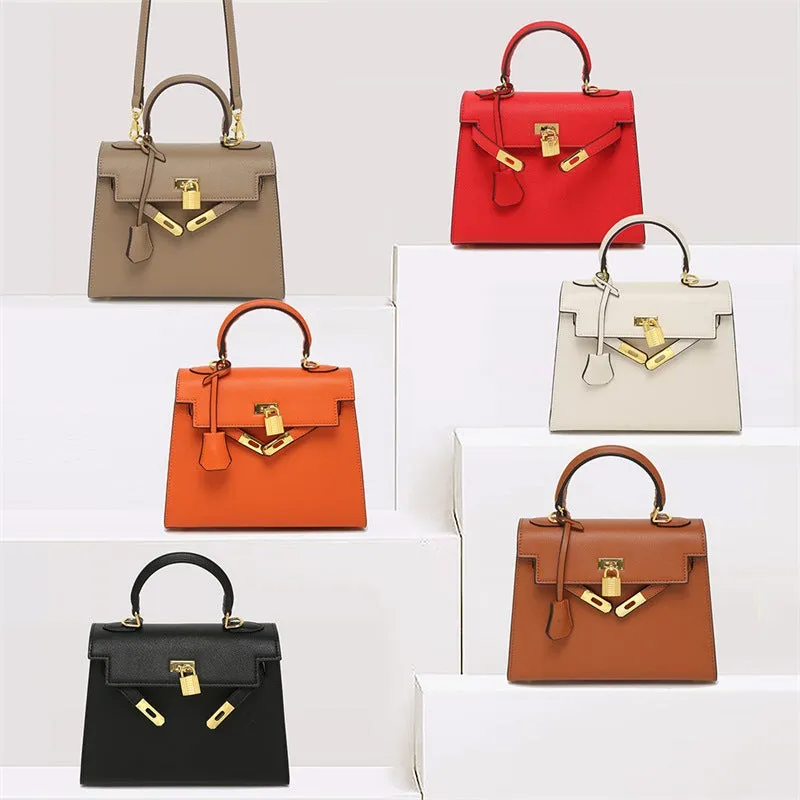 Inspired Mini Kelli Bag Vegan Leather Handbag for Woman