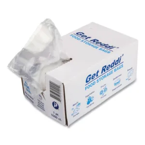 Inteplast 1 Pt Food & Utility Poly Bags – 8" x 4" x 2", Clear, 1000 Ct (2 Pack)