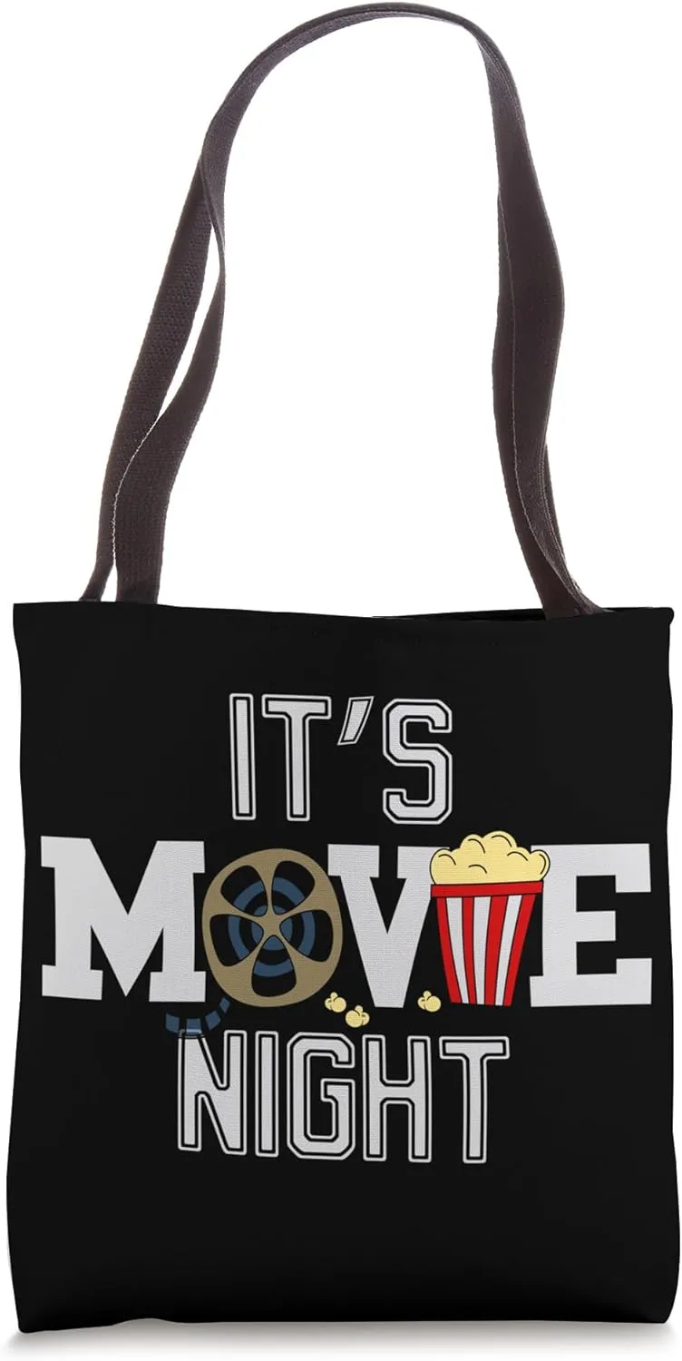 It's Movie Night Film Cinema Motion Picture Tote Bag
