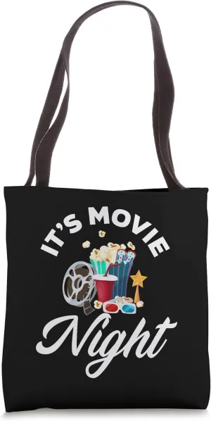 It's Movie Night Funny Cinema Film Movie Lover Tote Bag