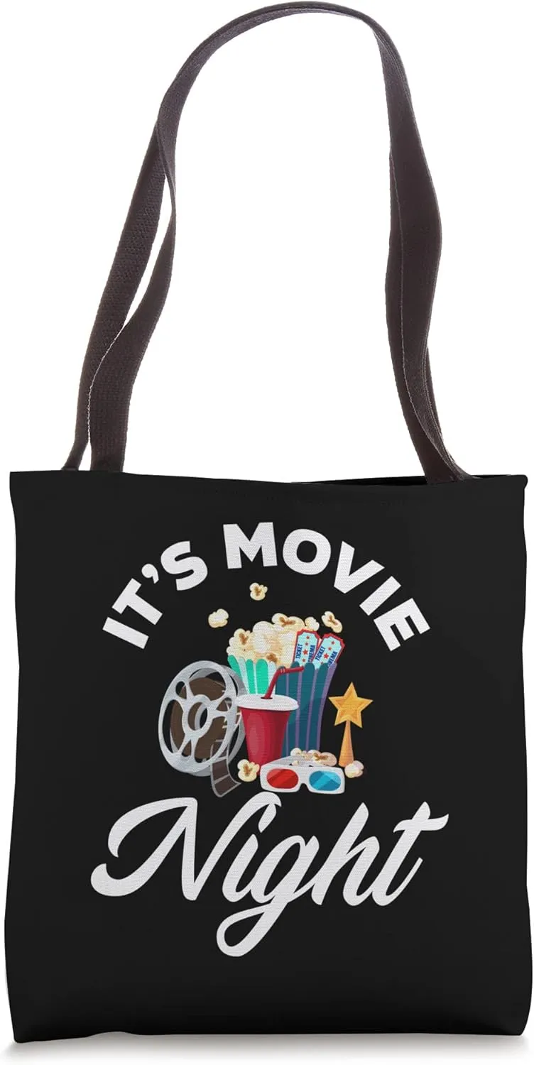 It's Movie Night Funny Cinema Film Movie Lover Tote Bag