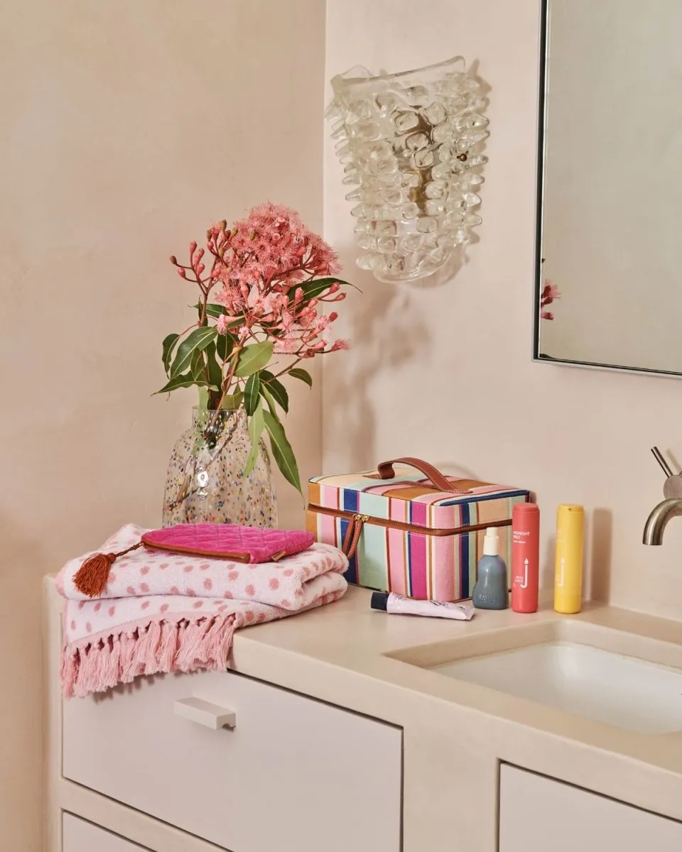 Jaipur Stripe Toiletry Case - Kip & Co