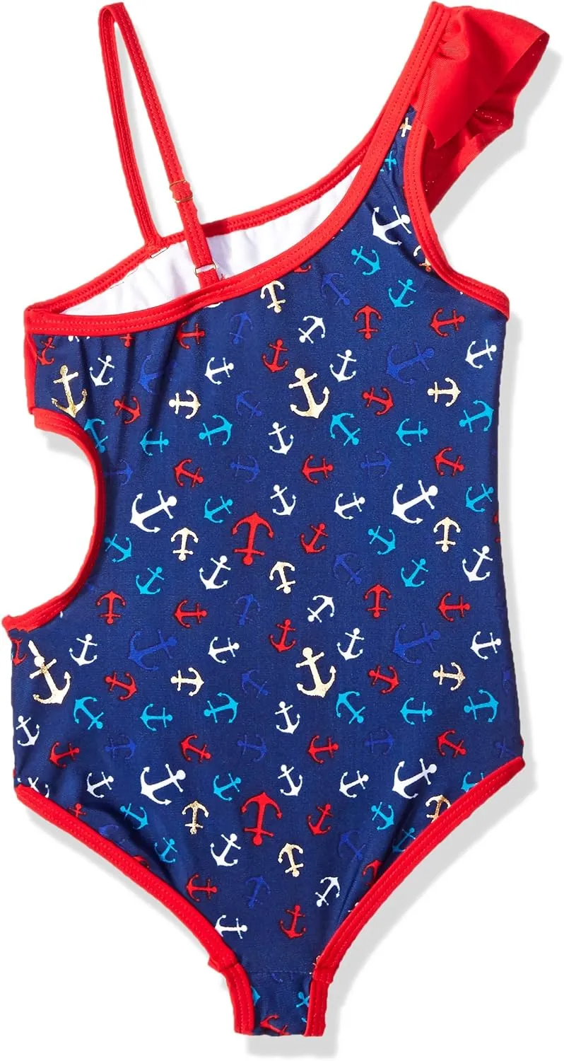 Jantzen Big Girls' Tankini 2 piece Swimsuit, Bon Voyage Print