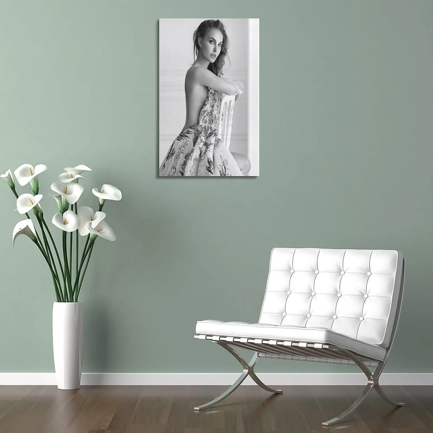 JJoias Film Actor Natalie Portman Poster Canvas Wall Art Picture Prints Hanging Photo Gift Idea Decor Homes Artworks 16x24inch(40x60cm)