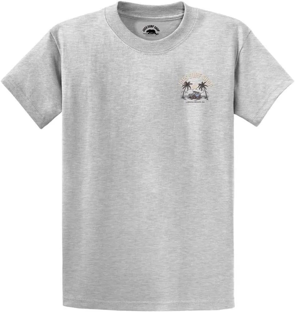 JOES SURF SHOP Men's Early Bird Logo Heavyweight Tees in Regular, Big and Tall