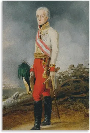Johann Peter Krafft Posters Print Kaiser Franz I. Von Österreich (1825) Picture Print Wall Art Poster Painting Canvas Posters Artworks Gift Idea Room Aesthetic 24x36inch(60x90cm)