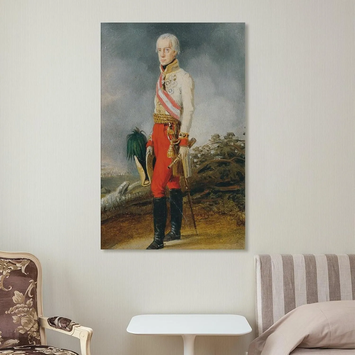 Johann Peter Krafft Posters Print Kaiser Franz I. Von Österreich (1825) Picture Print Wall Art Poster Painting Canvas Posters Artworks Gift Idea Room Aesthetic 24x36inch(60x90cm)