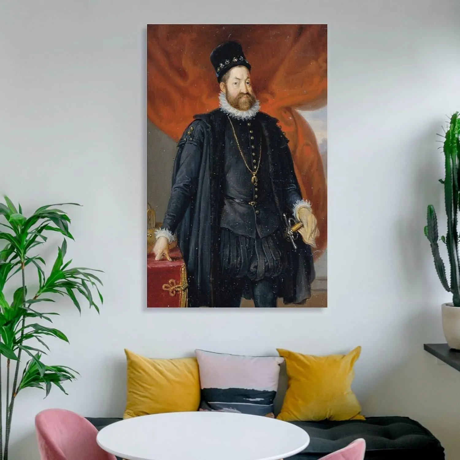 Johann Peter Krafft Posters Print Kaiser Rudolf II. (1840) Posters Art Print Wall Photo Paint Poster Hanging Picture Family Bedroom Decor Gift 16x24inch(40x60cm)