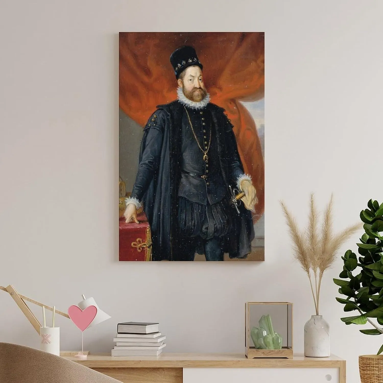 Johann Peter Krafft Posters Print Kaiser Rudolf II. (1840) Posters Art Print Wall Photo Paint Poster Hanging Picture Family Bedroom Decor Gift 16x24inch(40x60cm)