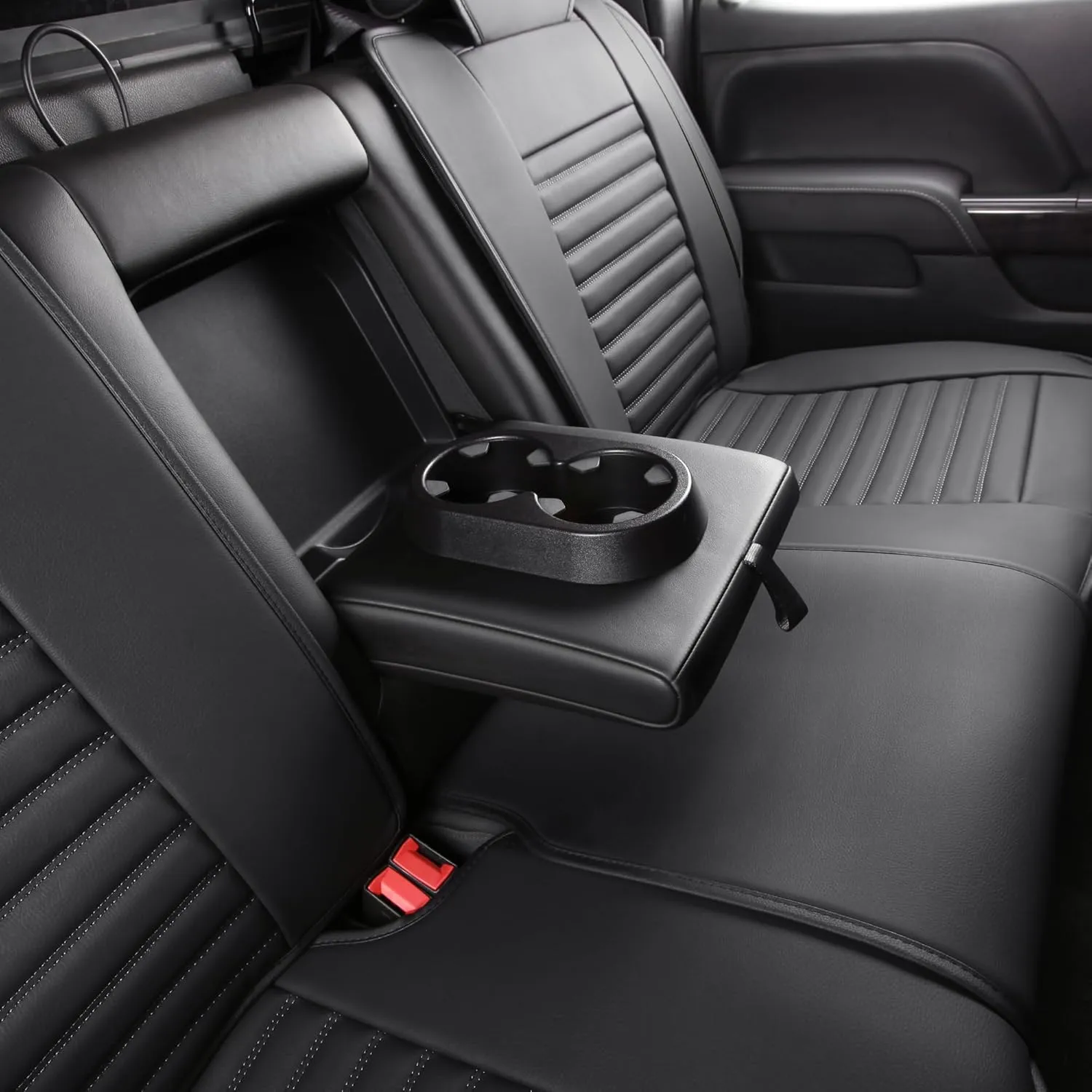 JOJOBAY Chevy Silverado Seat Covers,GMC Sierra Seat Covers,Custom Fit 2007-2025 1500 2500HD 3500HD Crew Double Extended Regular Cab,LT LZT RST Trail Boss(Full Set,Black)