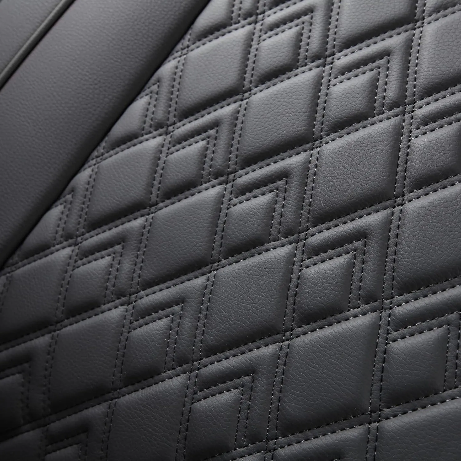 JOJOBAY Chevy Silverado Seat Covers,Leather Seat Covers for GMC Sierra,Custom Fit 2007-2026 1500 2500HD 3500HD Crew Double Extended Regular Cab,LT LZT RST Trail Boss(Front Pair,Black)