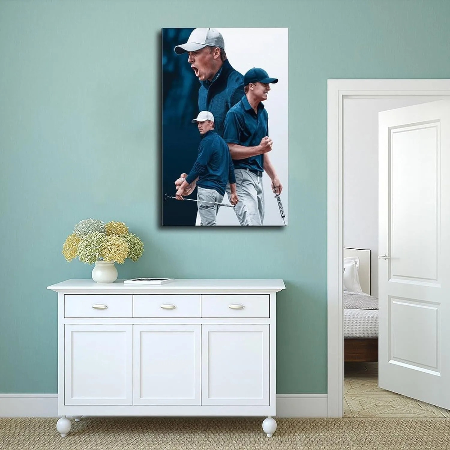 Jordan Spieth Golf Poster53 Canvas Poster Wall Art Decor Print Picture Paintings for Living Room Bedroom Decoration Unframe:12x18inch(30x45cm)