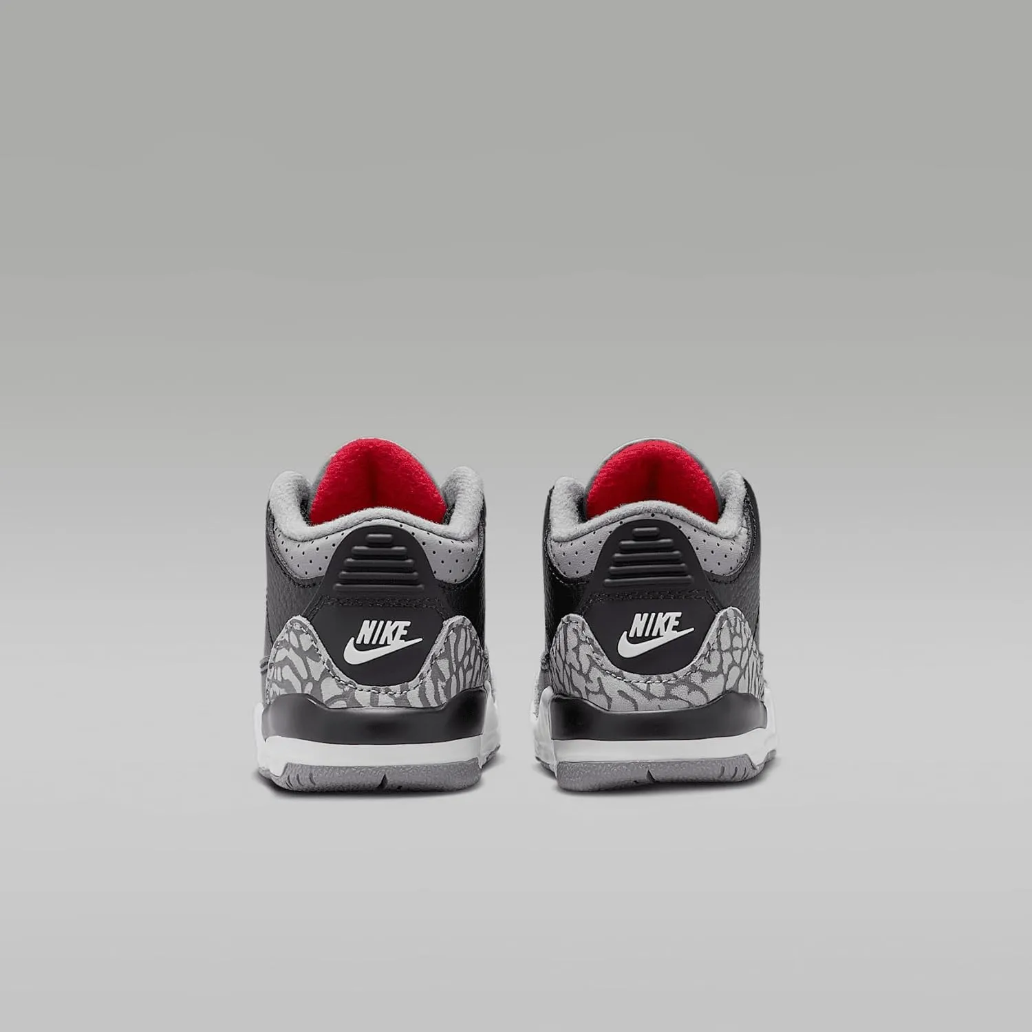 Jordan Toddler's 3 Retro Black/Fire Red-Cement Grey (DM0968 010)