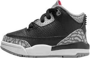 Jordan Toddler's 3 Retro Black/Fire Red-Cement Grey (DM0968 010)