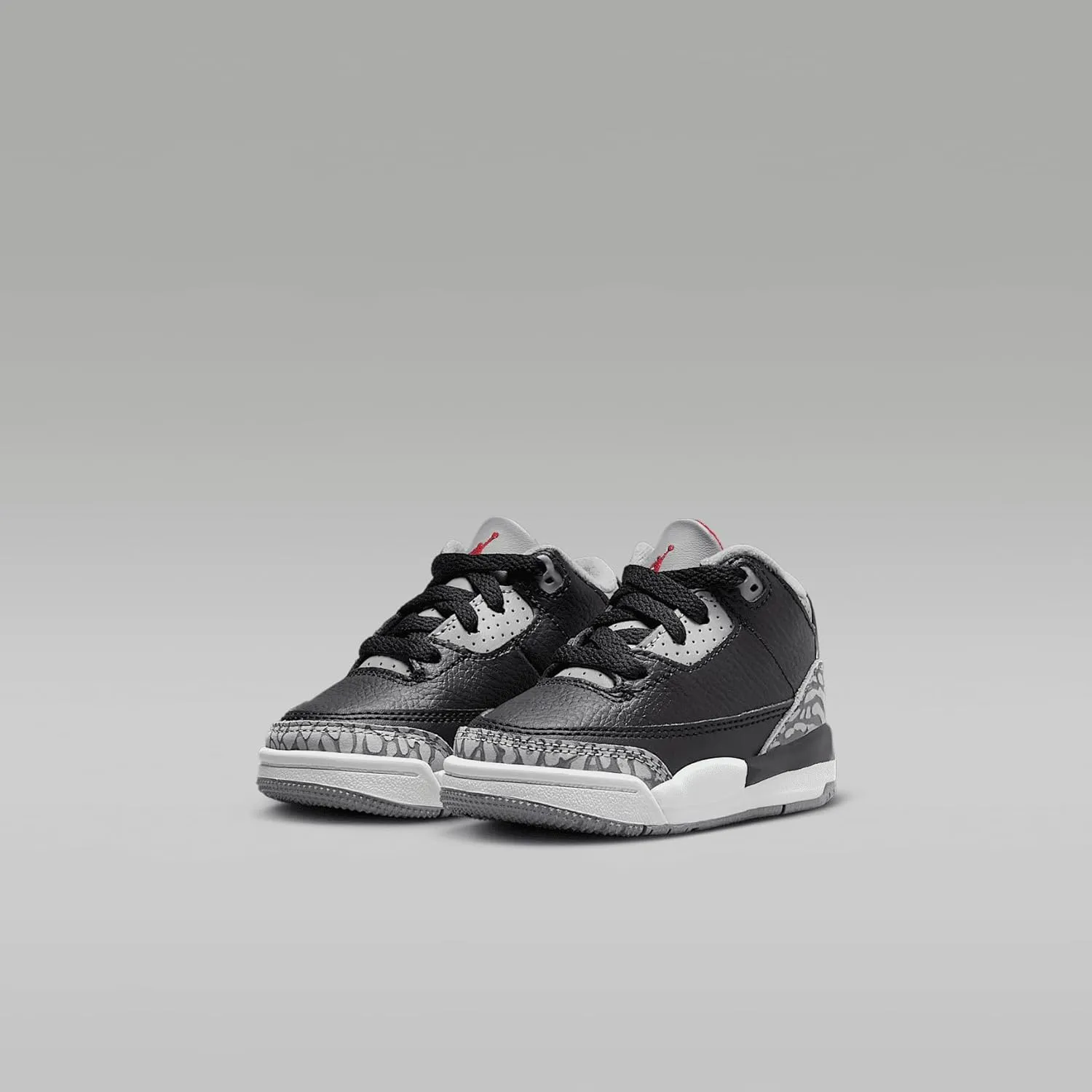 Jordan Toddler's 3 Retro Black/Fire Red-Cement Grey (DM0968 010)